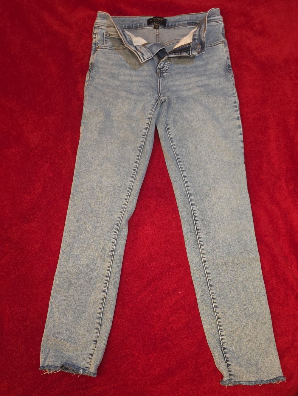 (#1) Light Wash Skinny Jeans - Women's Light Blue Denim